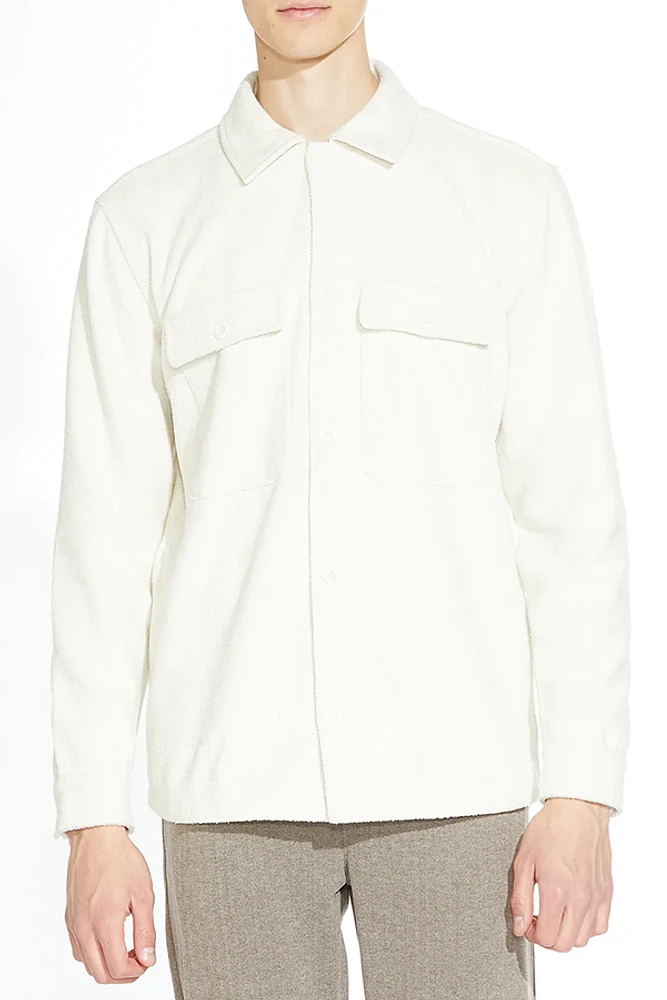 Civil Society Durbin Knit Shirt Jacket | Cream | Pacific City