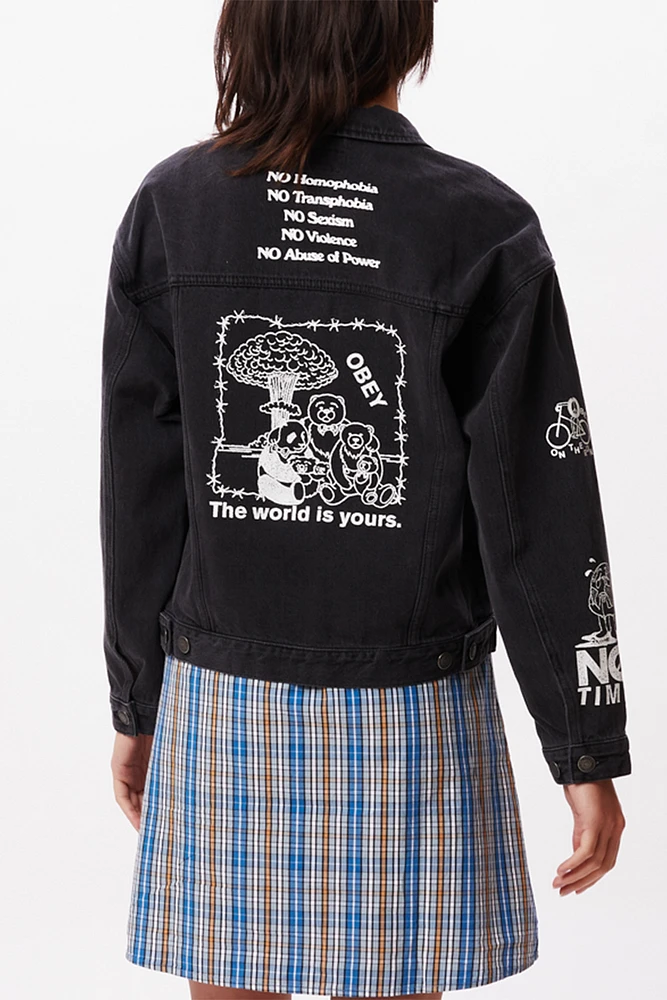 Obey Clothing Taylor Denim Jacket | Dusty Black | Pacific City