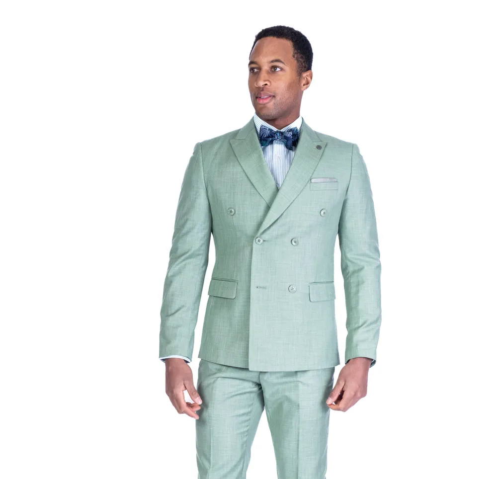 Strauss Red Label Double-Breasted Modern Slim Fit Suit | Bayshore
