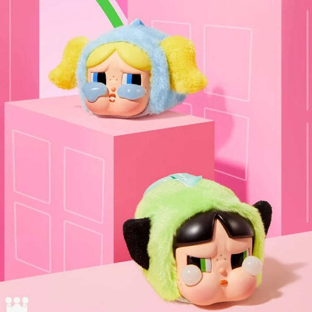Pop Mart x Powerpuff Girls x CRYBABY: Vinyl Face Plush Bag Clip