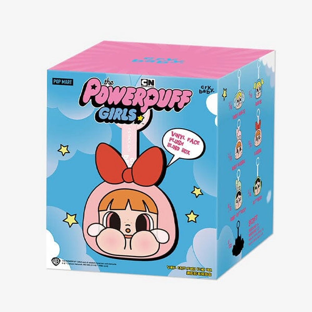 Pop Mart x Powerpuff Girls x CRYBABY: Vinyl Face Plush Bag Clip