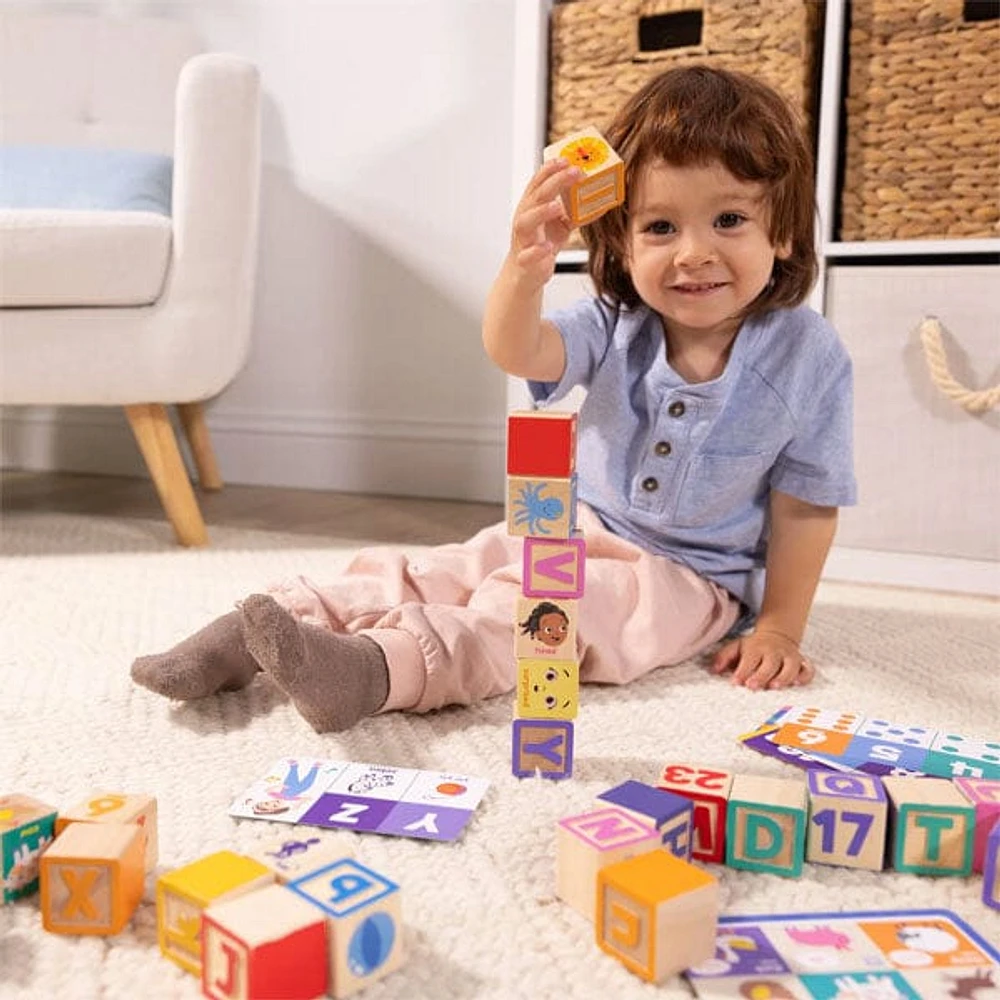 Ms. Rachel Official Wooden Stacking Blocks & Activity Cards Set by ...