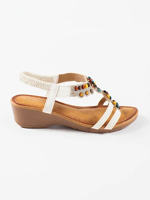 Zara PATENT WEDGE SANDALS | Place Rosemère
