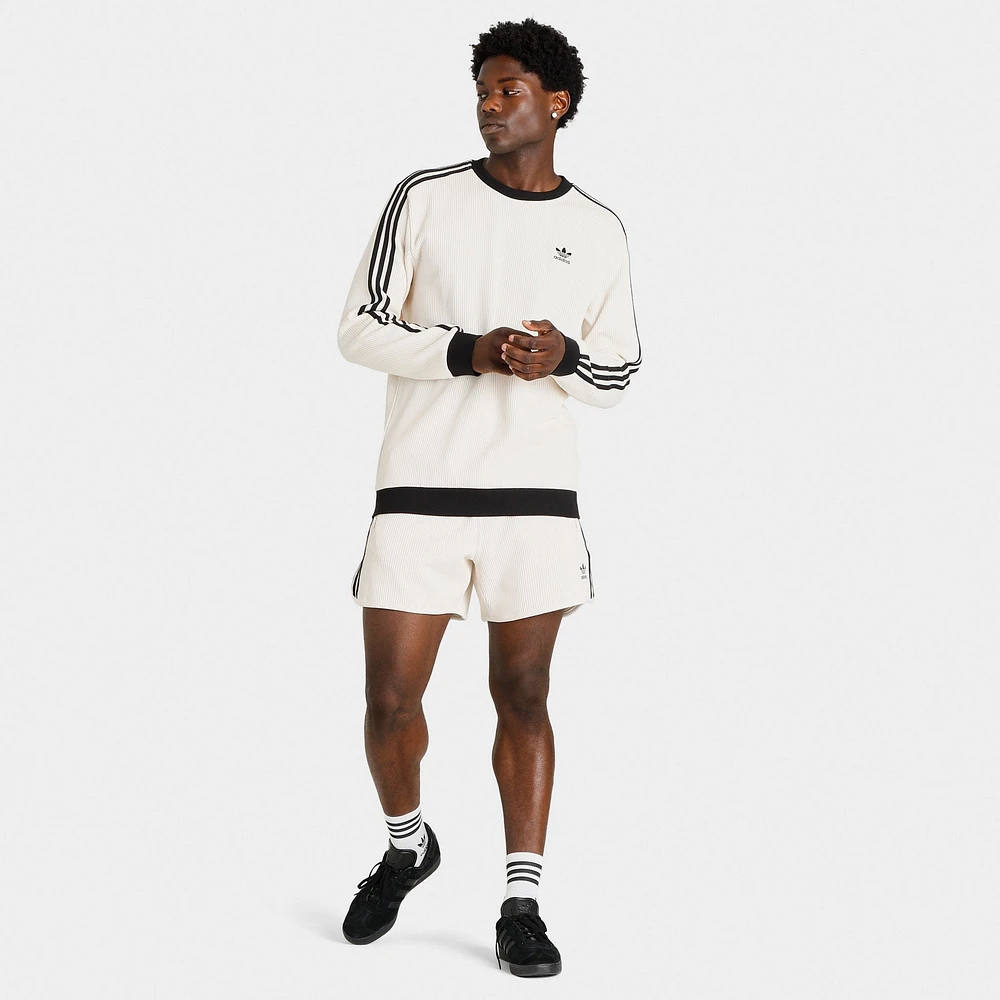 トップス adidas Adicolor Classic Waffle Crew Adidas Adicolor Classics Waffle Crew - Clay Strata