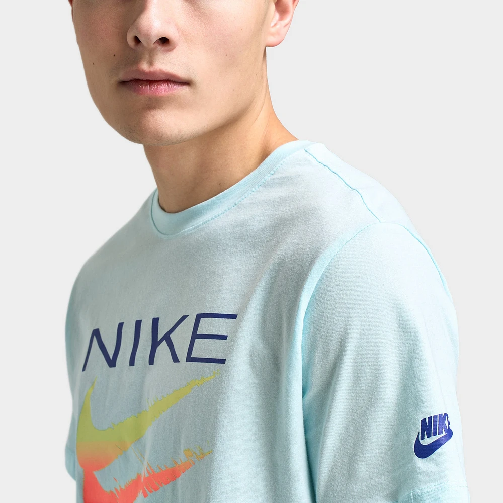 ★ Nike★ Sportswear Athletics T-Shirt M White Glacier Blue Nike Performance COURT TEE - Sports T-shirt - glacier blue