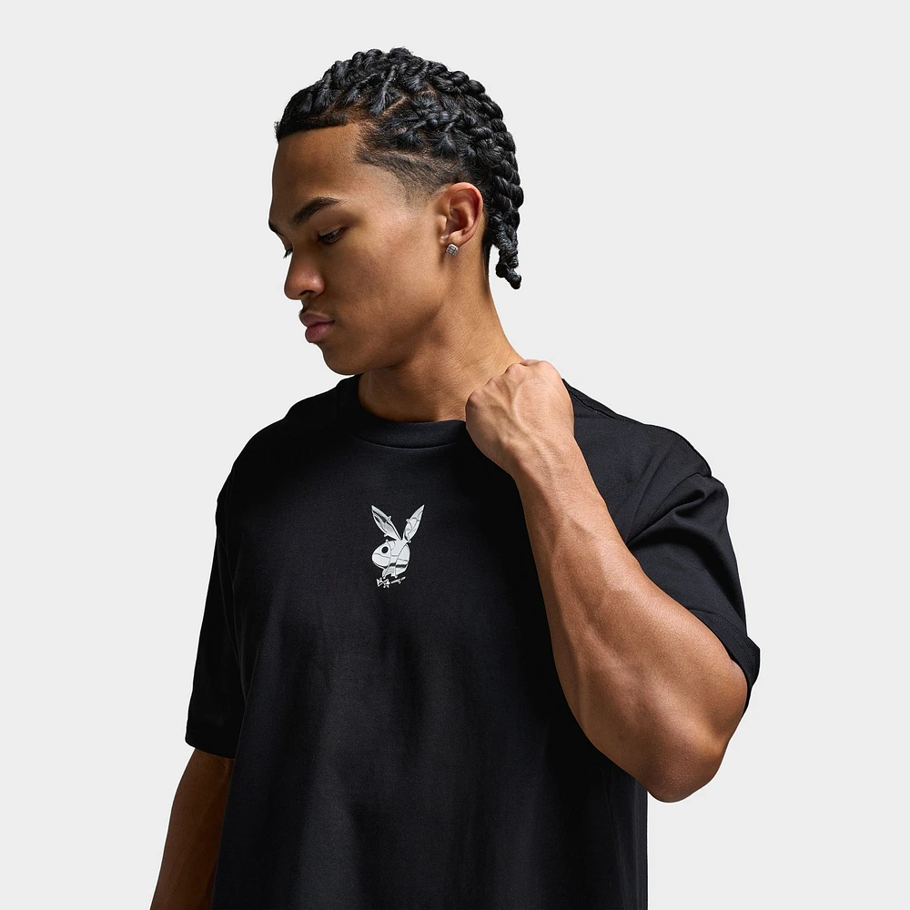 【 即完レア 】THE CRIMIE× PLAYBOY/ ロゴ半袖シャツ 黒 L CRIMIE（クライミー） クライミーxPLAYBOY プレイボーイ S/S SHIRTS