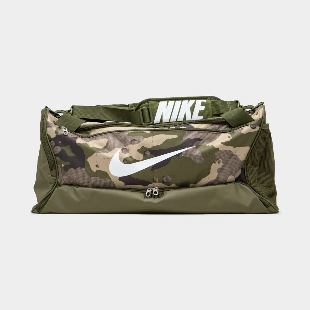 Nike Brasilia Camo Training Duffel Bag Khaki / Rough Green White Bramalea City Centre