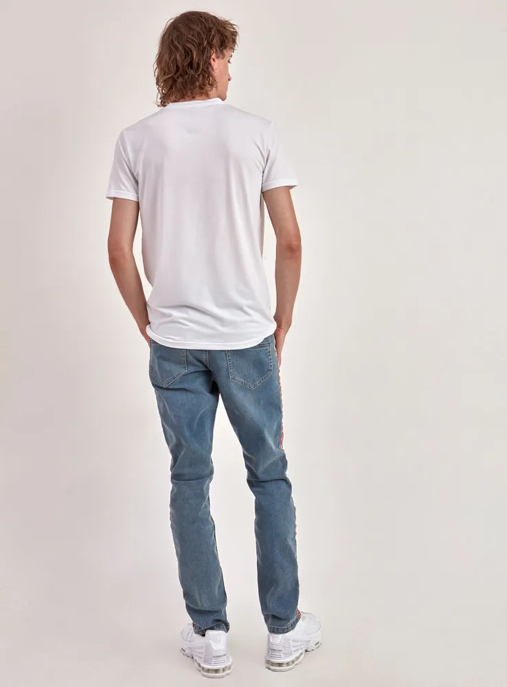 Point Zero Kyle Slim fit jeans with side tape Bramalea City Centre