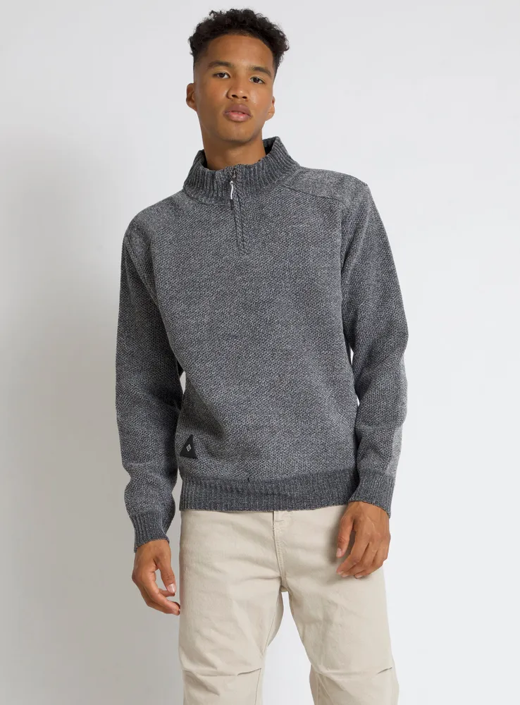 Mock neck top chenille sweater