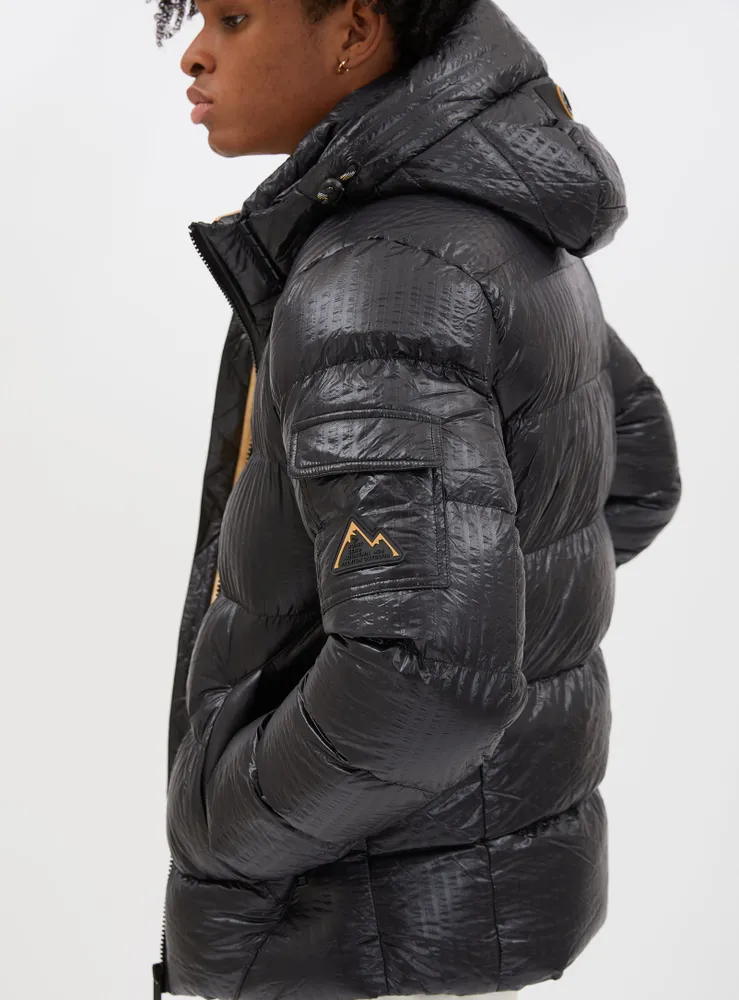 Point Zero TREBORN Seersucker nylon puffer jacket Bramalea
