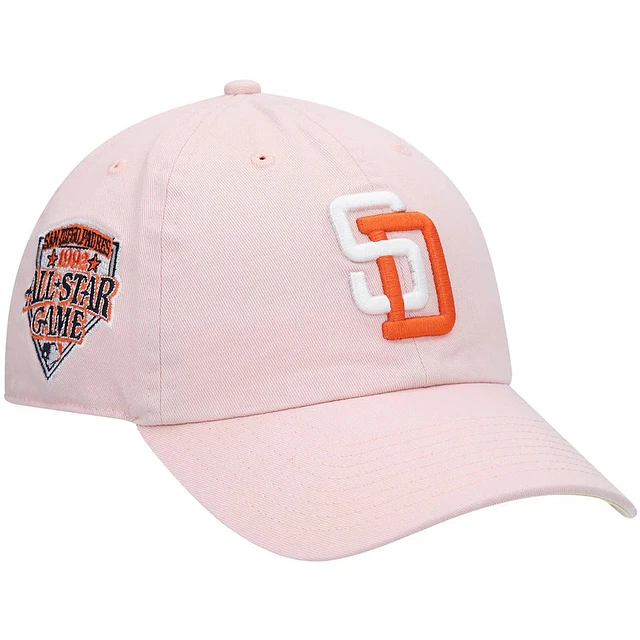 47 San Diego Padres '47 MLB Clean Up Adjustable Cap Hat Pink