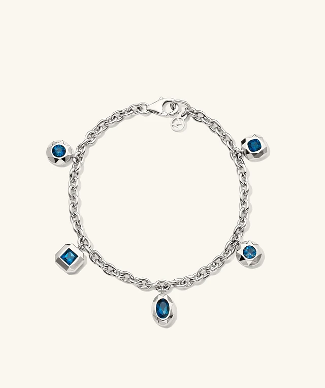 日本未入荷◆MEJURI◆Heart Station Bracelet シルバー Mejuri + Heart Station Bracelet