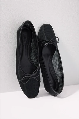 Maria Luca Augusta Crystal Mesh Ballet Flats | The Summit