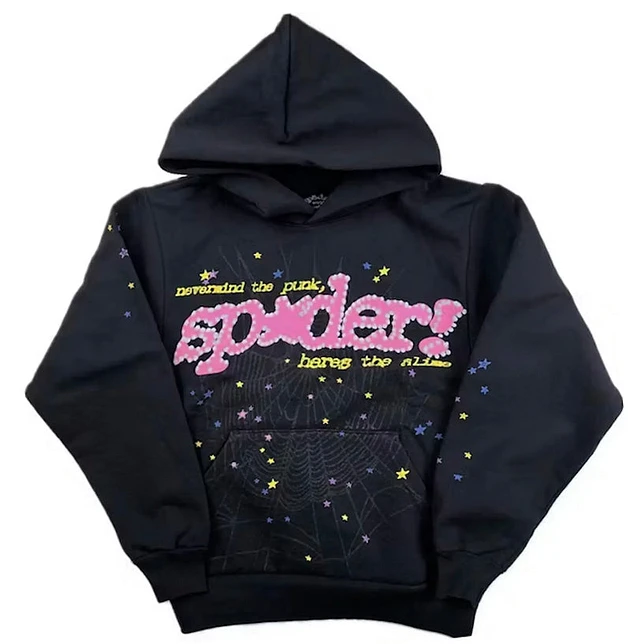 Shop Sp5der P*nk Hoodie Pink V1 at Beverly Center in Los