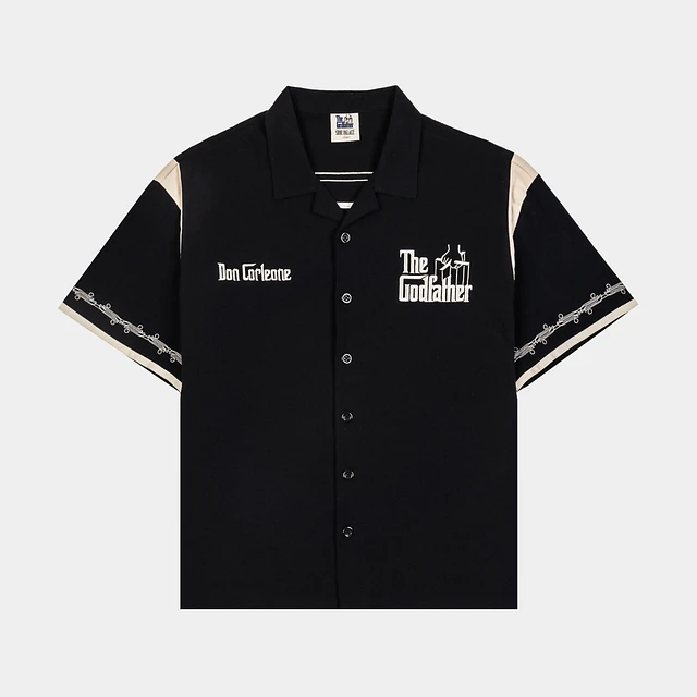 GODFATHER X SP SP x The Godfather Don Button Up Mens Short Sleeve