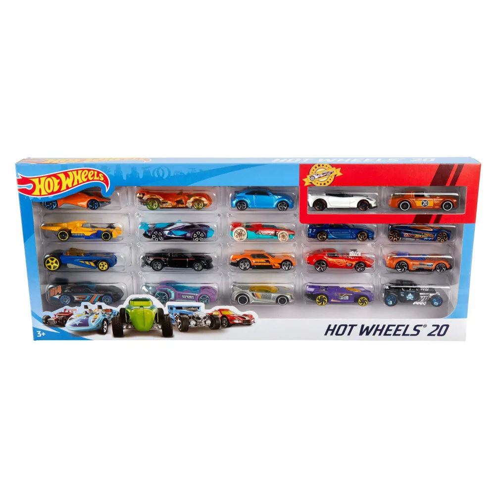 Hot wheels h7045 20 diecast pack and mini toy cars cheap