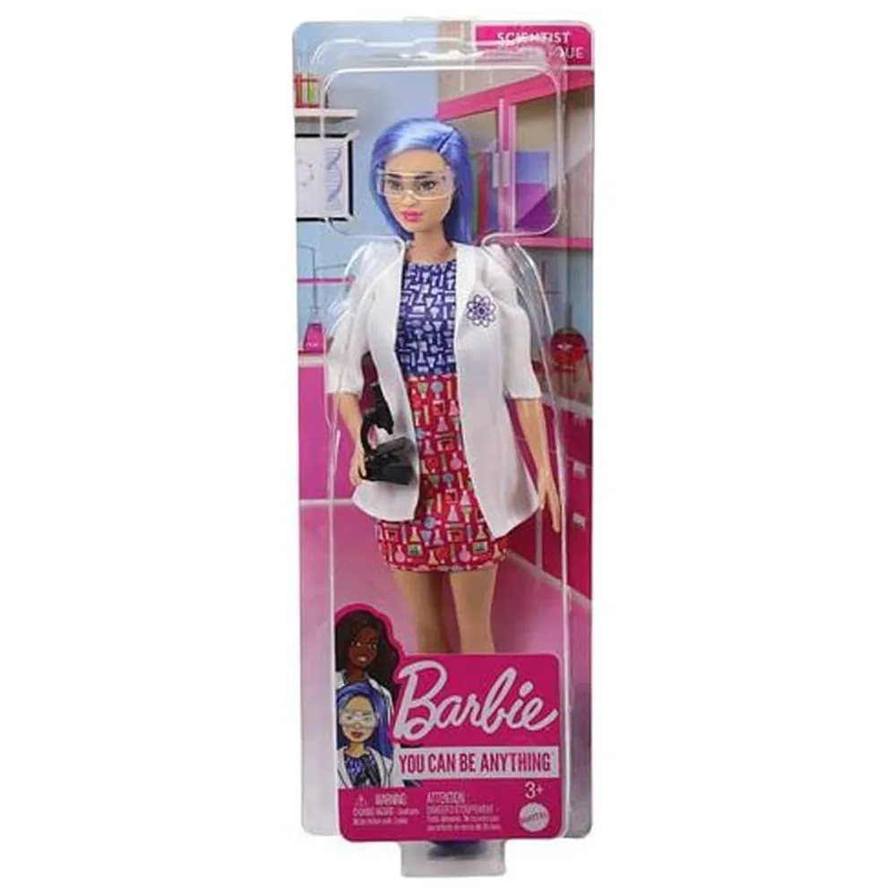 BARBIE PROFESIONES CIENTIFICA CABELLO AZUL DVF50