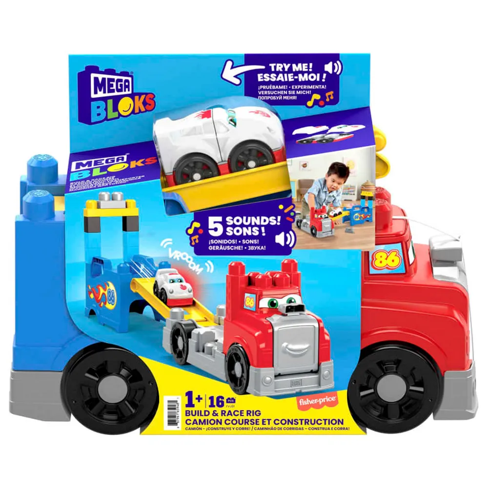 Vehículo de construcción mega bloks sale fisher price transformable 16 piezas