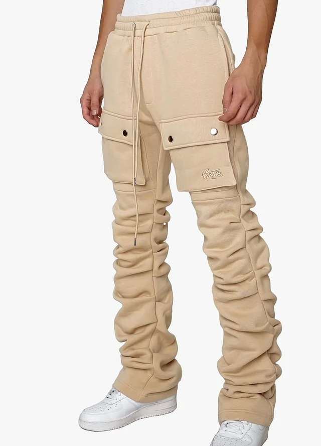 Shop The Attico Fern Cargo Sweatpants Faded Mauve at Beverly Shop The Attico Fern Cargo Sweatpants Faded Mauve at Beverly