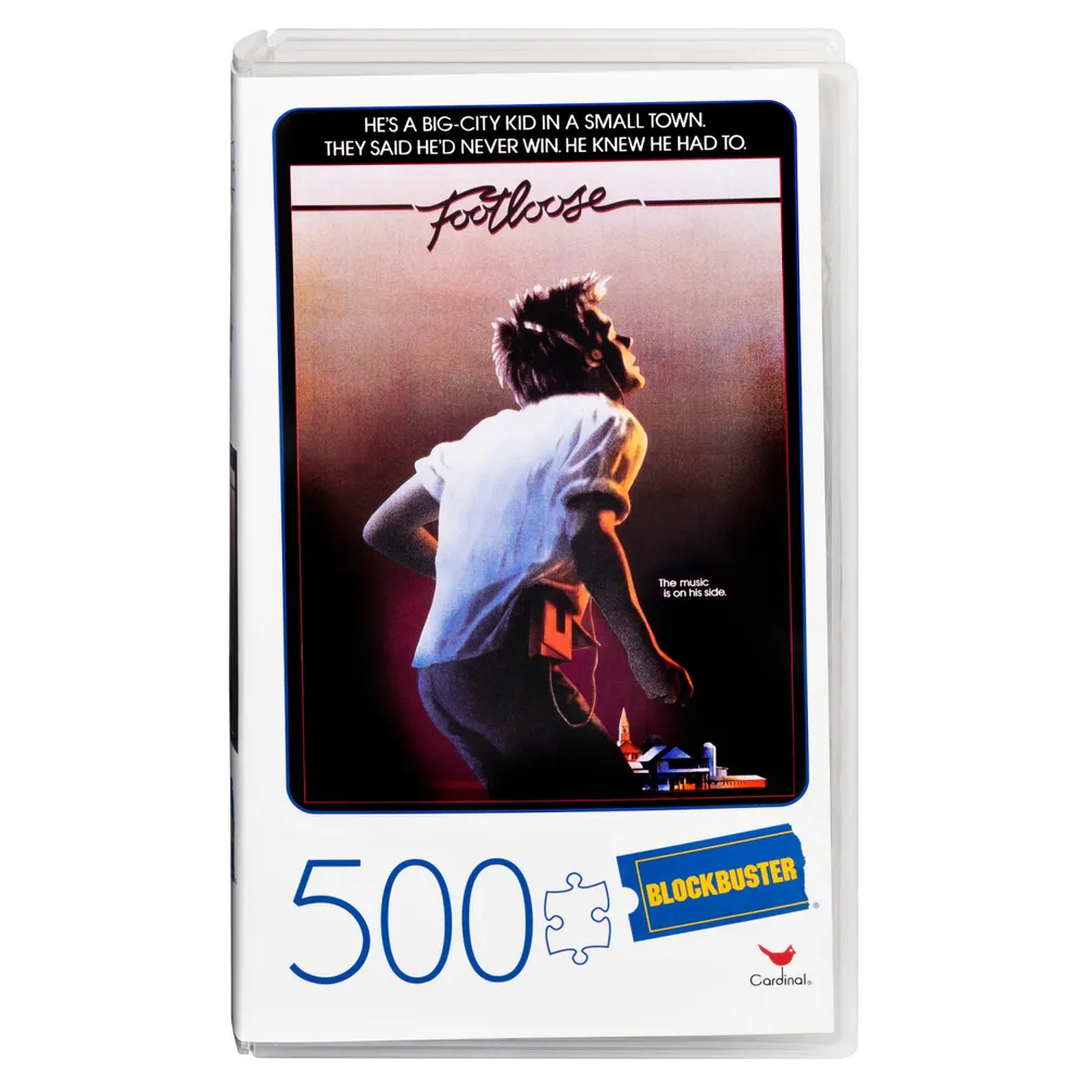 Key Master Blockbuster Spin Master Blockbuster VHS Video Case Puzzles - Footloose - 500 Pieces ...