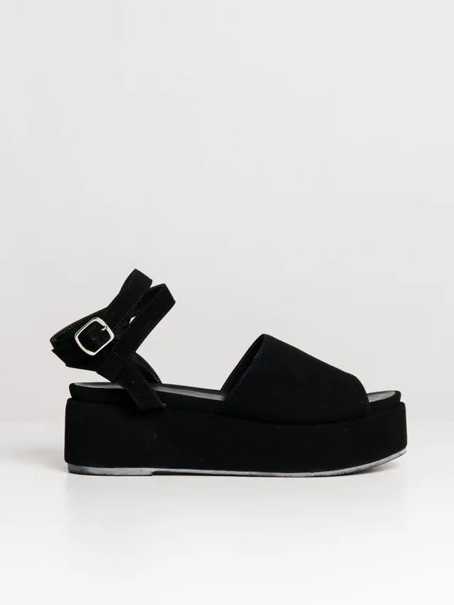 Tabitha chunky flatform sandals in sales black