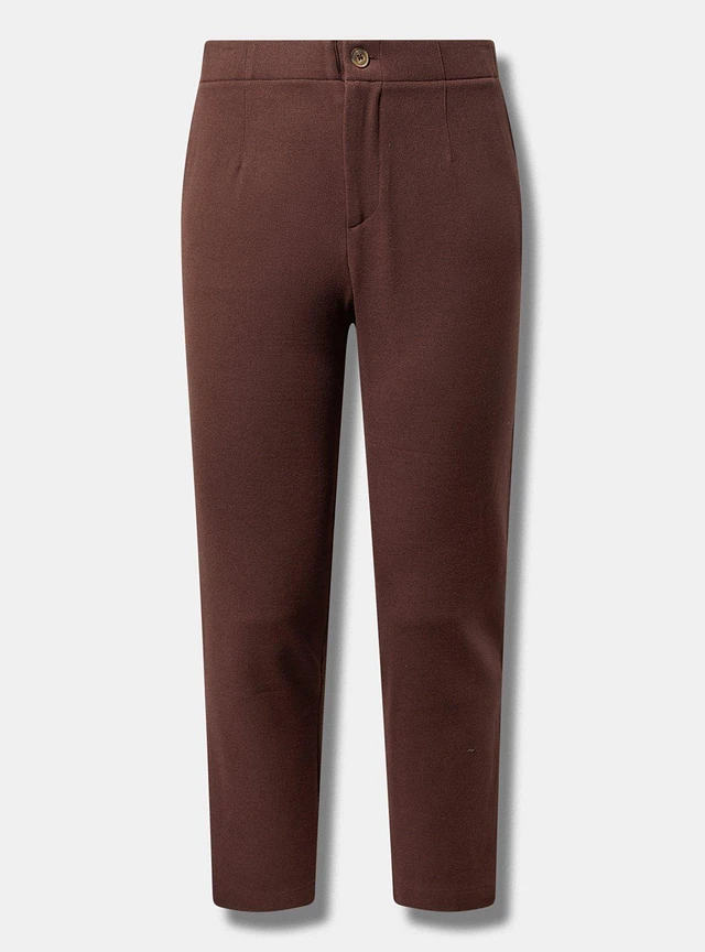 TORRID Relaxed Straight Leg Brushed Twill High-Rise Pant