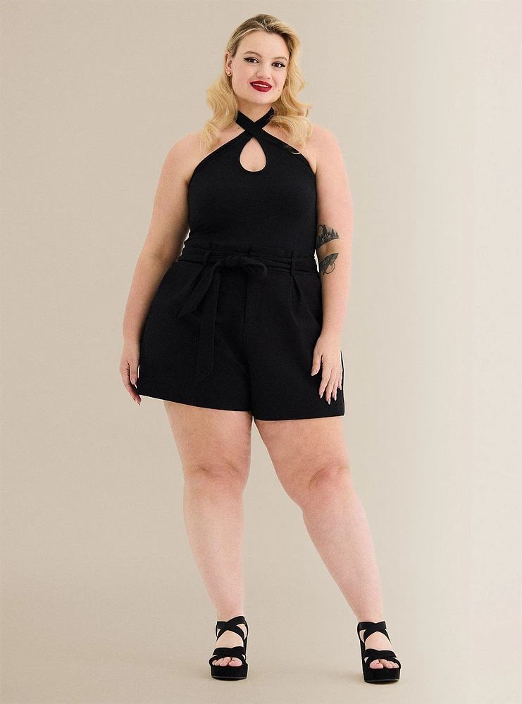 TORRID Retro Chic Foxy Twist Neck Halter Top at Hamilton Place in