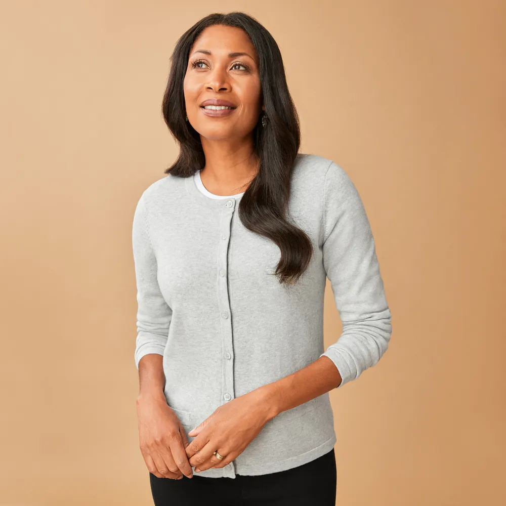Big grey cardigan online
