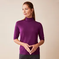 Northern Reflections Elbow Sleeve Turtleneck Sweater Hillside