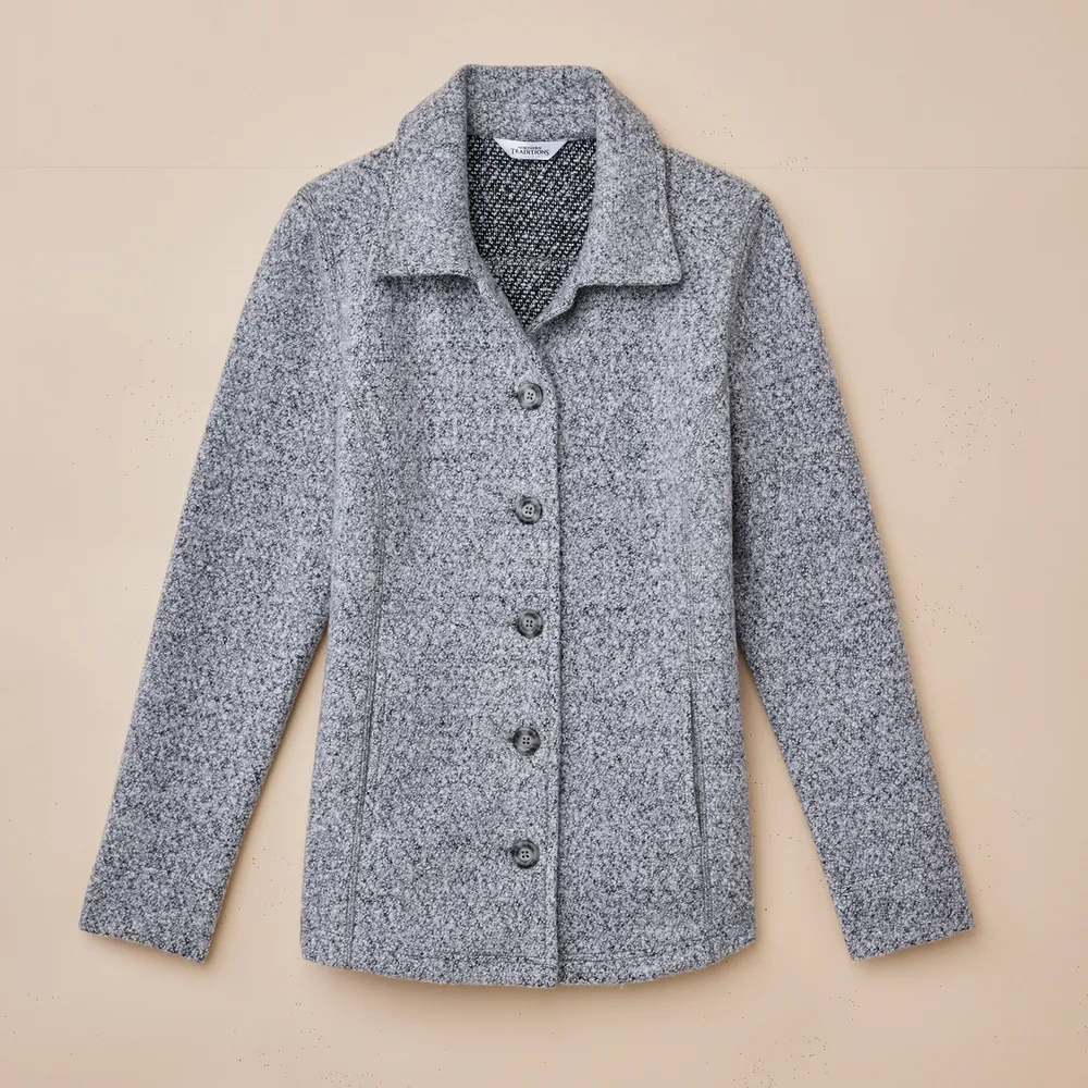 Petite outlet boucle jacket