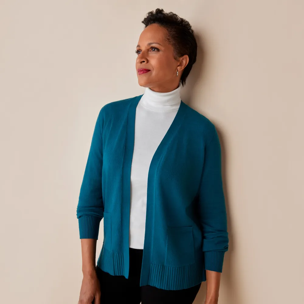Cardigan with deals puff shoulders