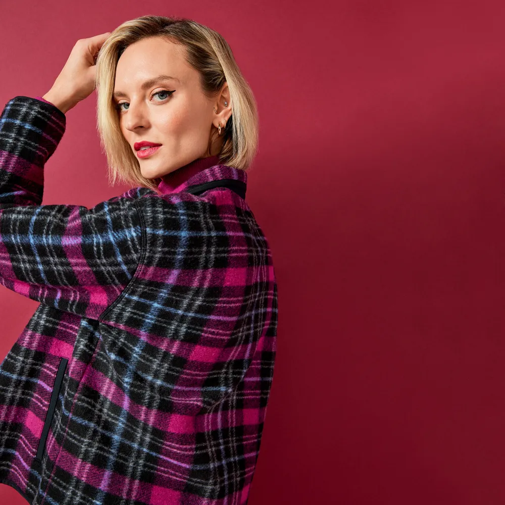 Northern Reflections Lightweight Fleece Plaid Jacket The Pen Centre