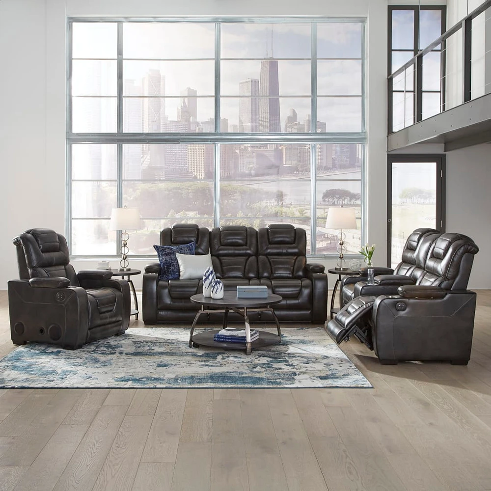 Titanium power reclining sofa & loveseat 2025