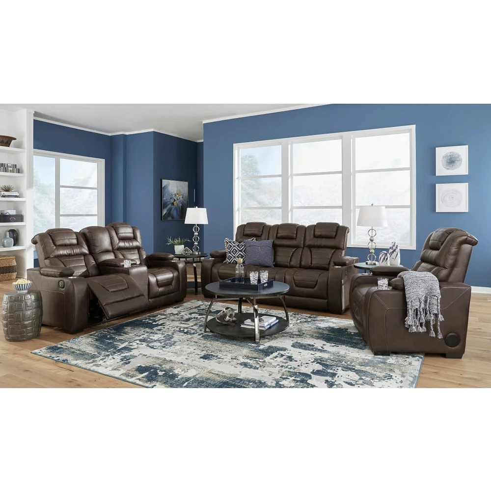 Titanium power reclining sofa & loveseat outlet