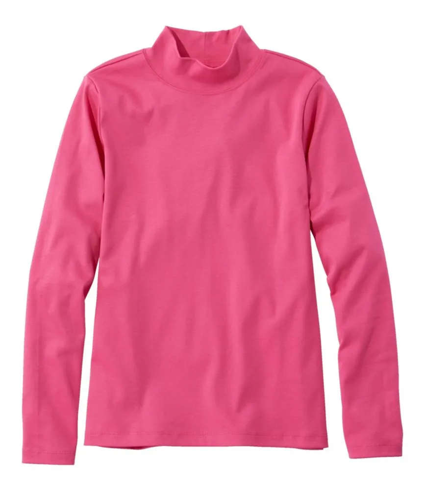 Women's pima cotton outlet mock turtleneck