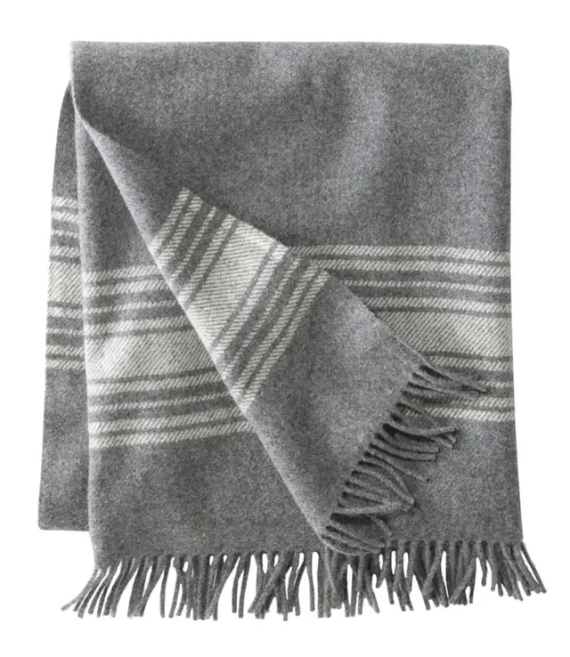 L.L. Bean Washable Wool Throw Striped Mall of America