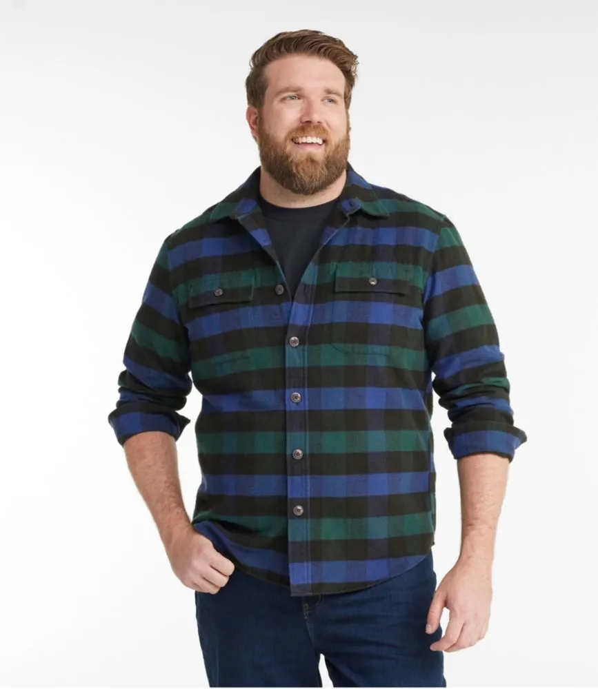 L.L. Bean Men's Signature 1933 Chamois Cloth Shirt, Slim Fit, Pattern