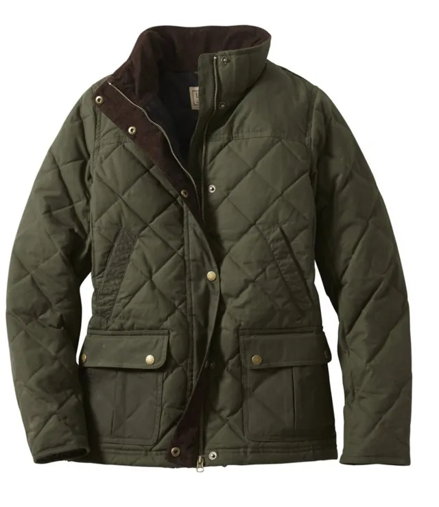 Ll bean upcountry waxed cotton down jacket deals