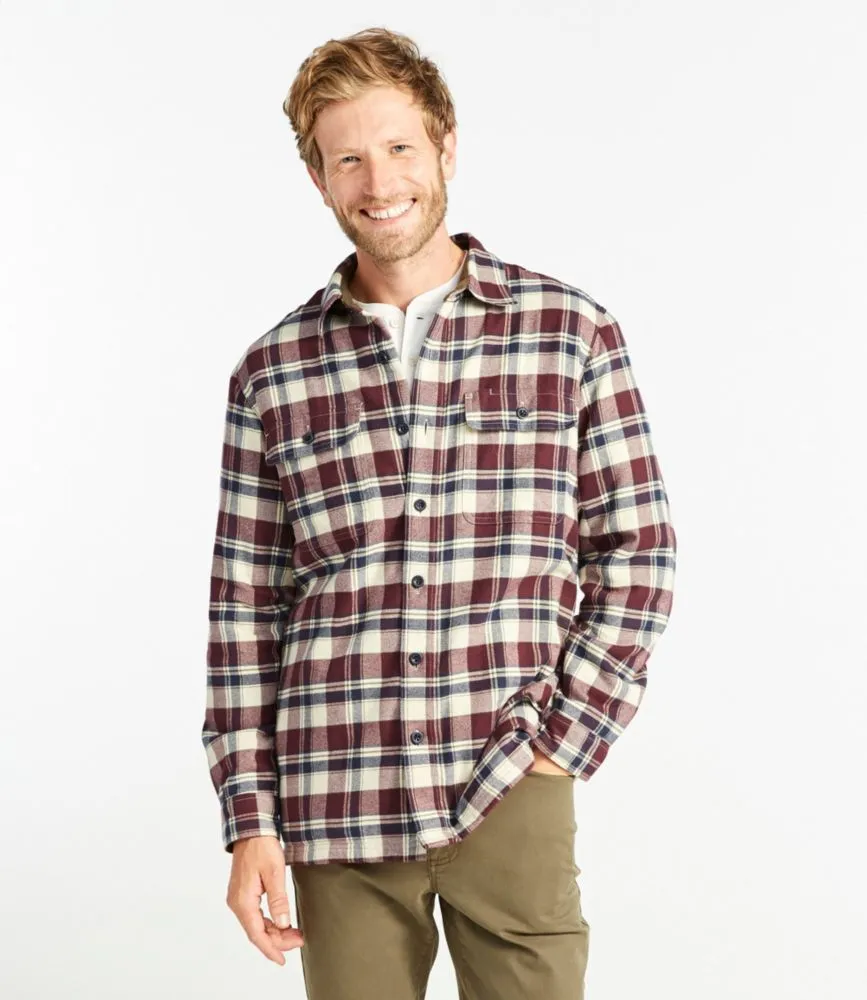 Ll bean men's fleece lined cheap flannel