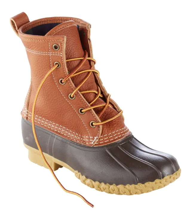 Ll bean tumbled outlet leather flannel lined boots