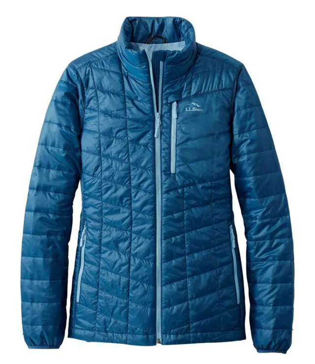 NWT L.L. BEAN Primaloft Penobscot outlets Parker with detachable hood. Size Small Aqua