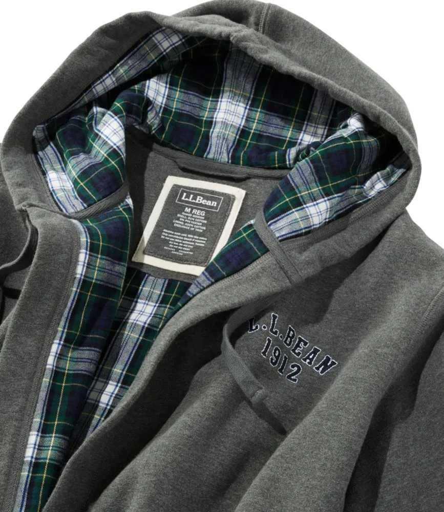 Flannel lined hoodie mens sale