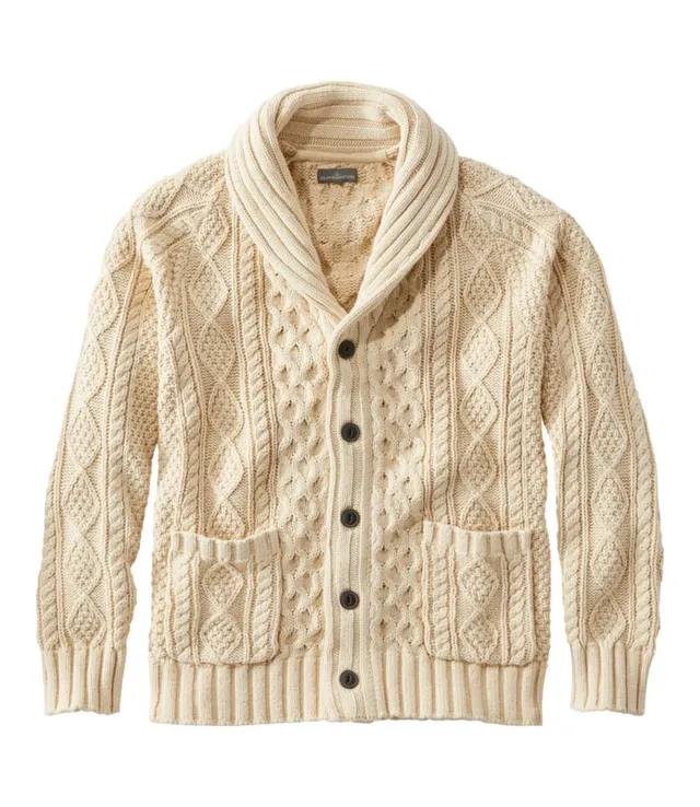 Ll bean shawl collar on sale sweater