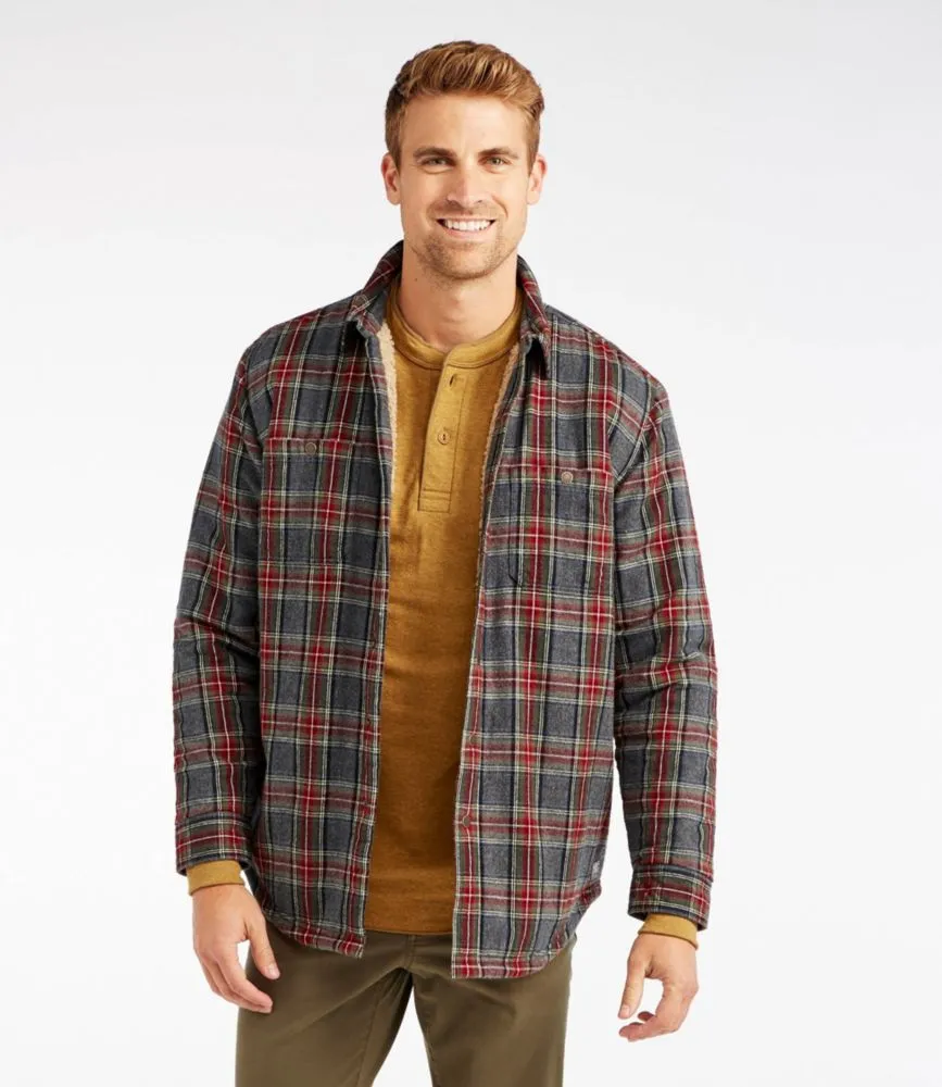 Ll bean hotsell sherpa lined flannel