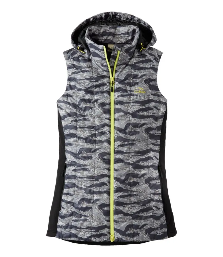 L.L. Bean Women's PrimaLoft Packaway Long Vest, Print | Pike and Rose