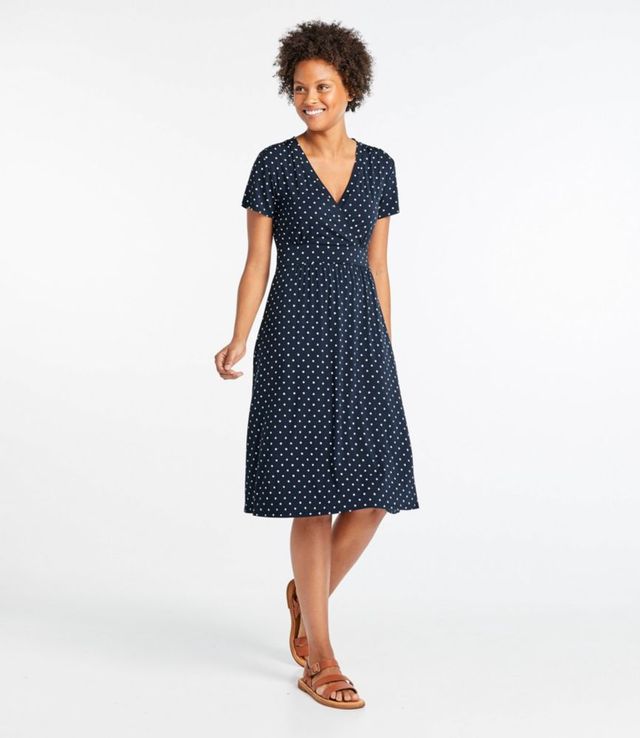 Ll bean wrap dress best sale