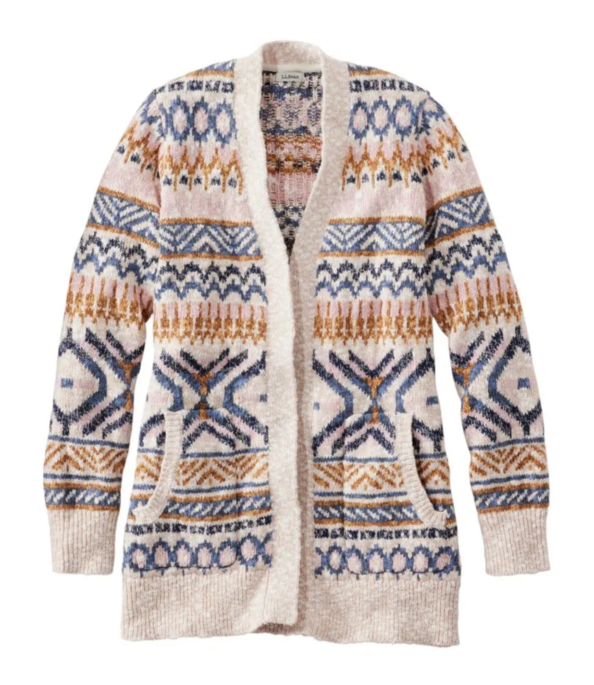 Ll bean open on sale cardigan