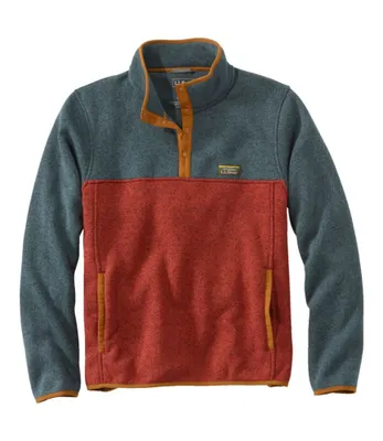 Ll bean men's hot sale sweater fleece pullover