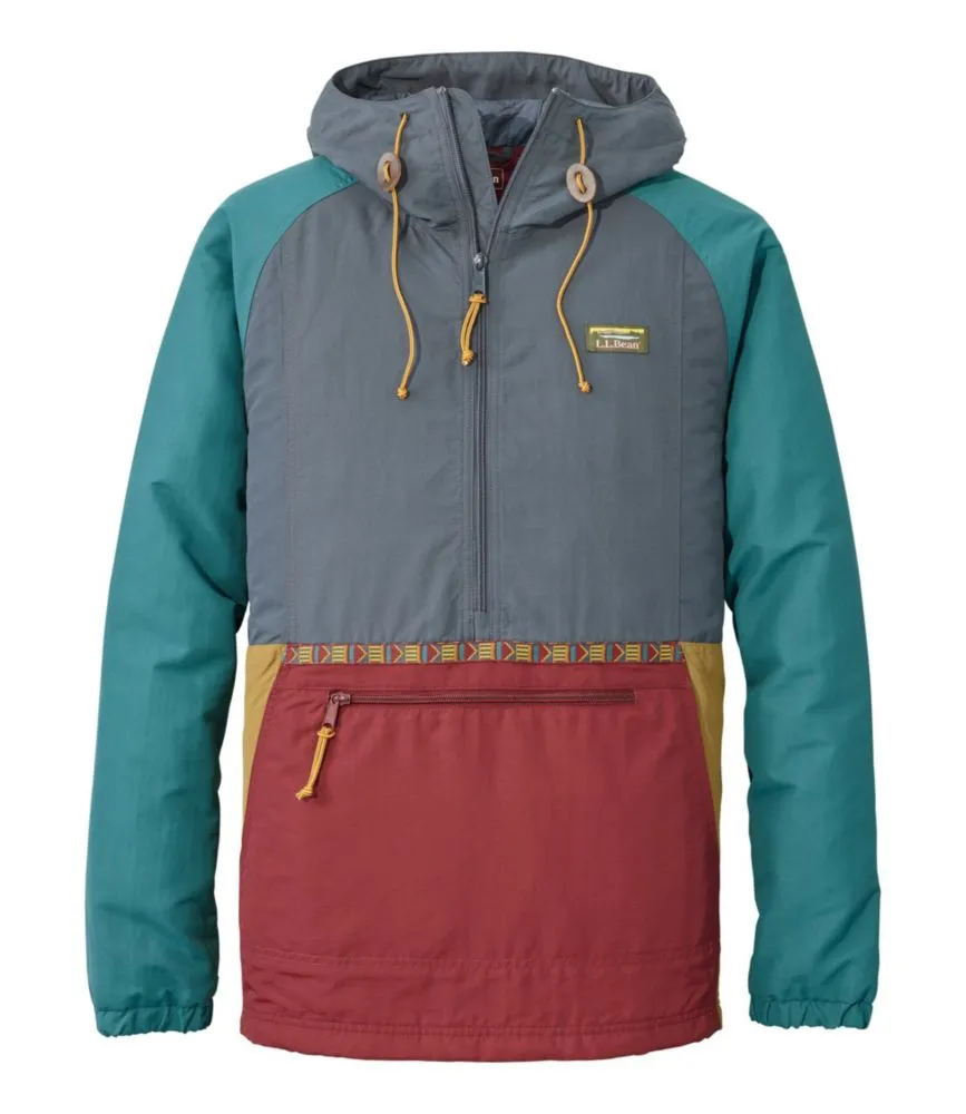 L.L. Bean Men's Mountain Classic Insulated Anorak, Multi-Color