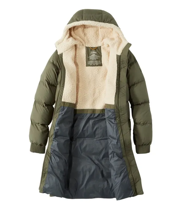 Ll bean long hot sale down coat